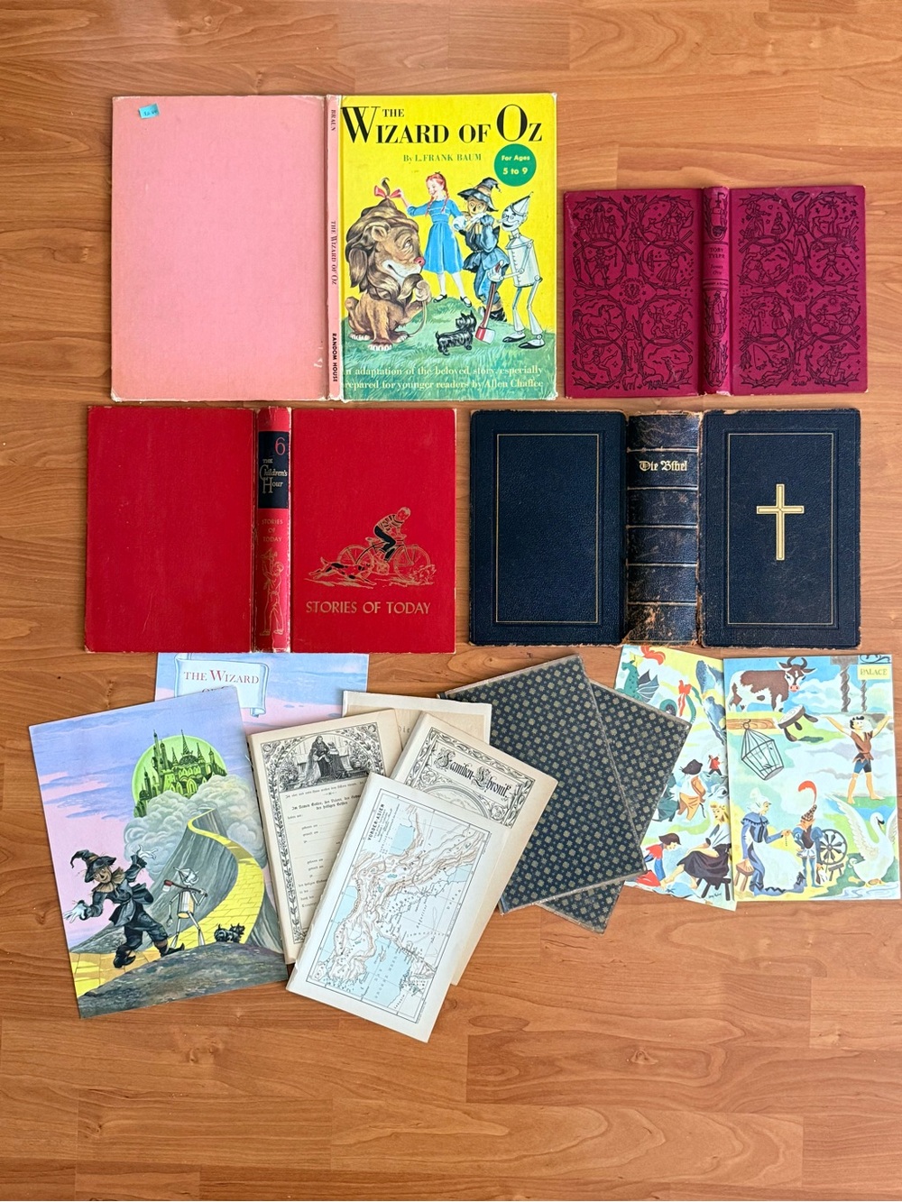 Antique and Vintage Book Boards and End Papers